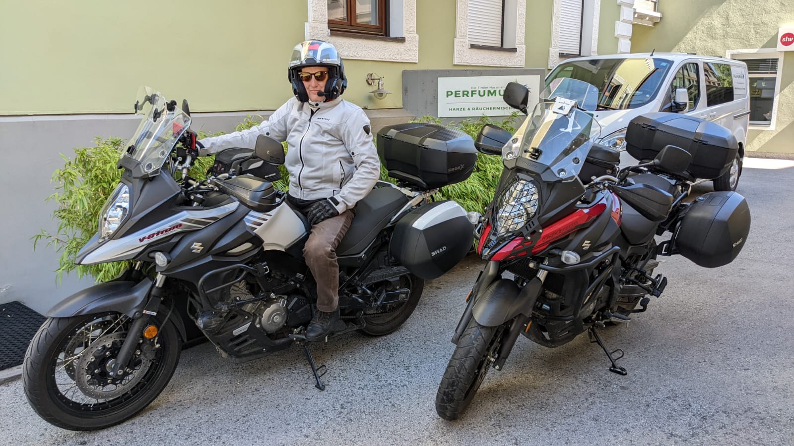 Motorrad bepackt und los geht’s