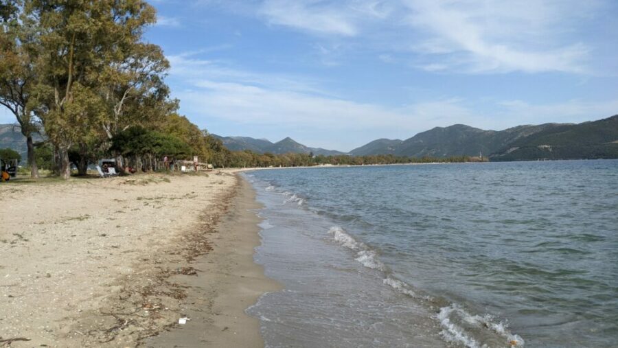 Blick von unserem Stand nach Igoumenitsa