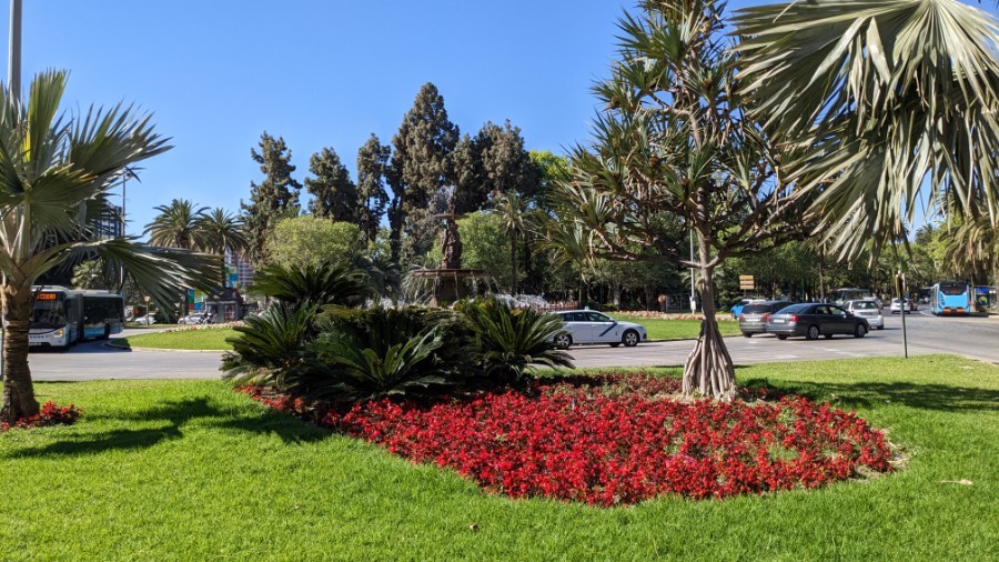 grünes buntes Malaga