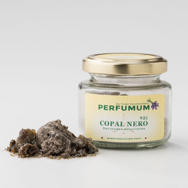 Copal nero mit Glasverpackung